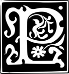 Letter P w-scrolling