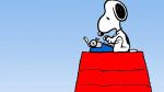 Snoopy at typewriter