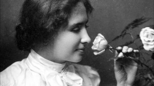 Helen keller with rose